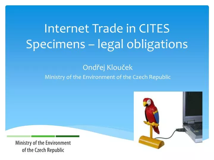 internet trade in cites specimens legal obligations