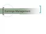 Earnings Management - slide 1