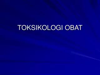 toksikologi obat
