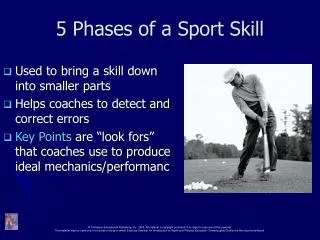 5 Phases of a Sport Skill