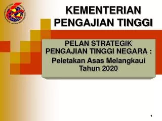 kementerian pengajian tinggi