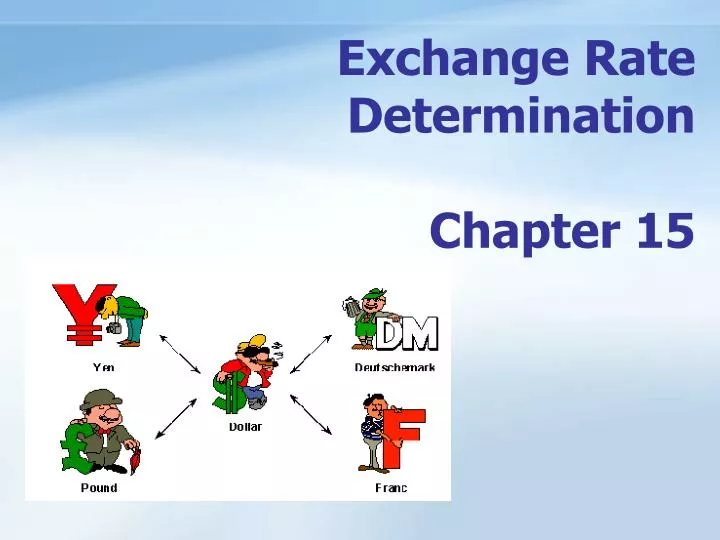 exchange rate determination chapter 15