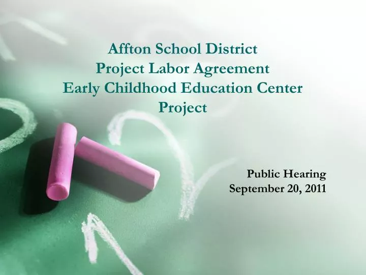 affton school district project labor agreement early childhood education center project