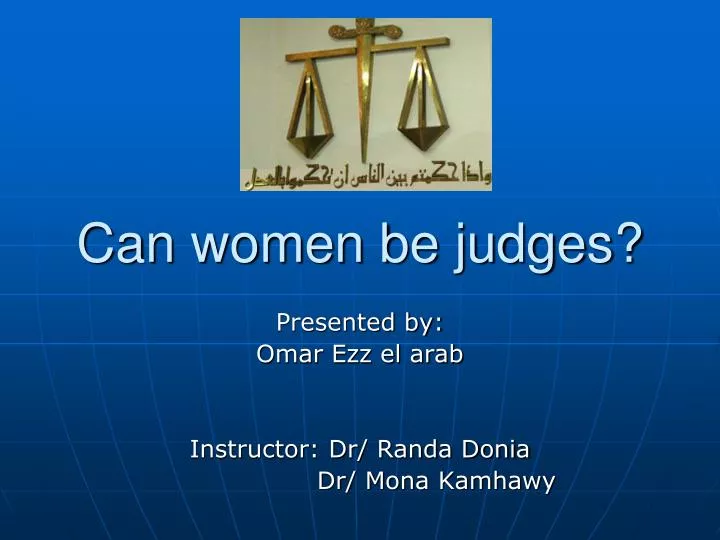 can women be judges