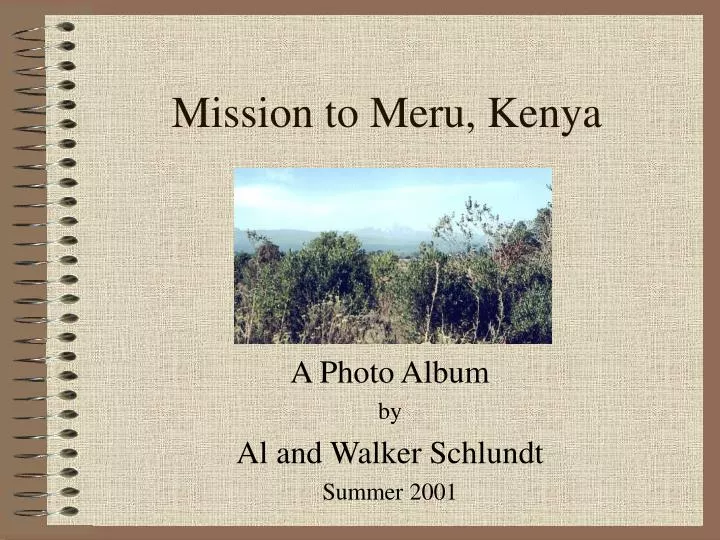 mission to meru kenya