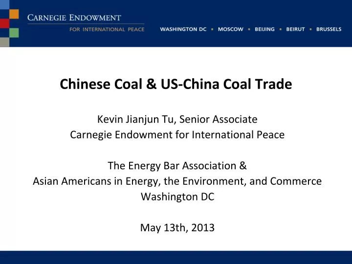 chinese coal us china coal trade
