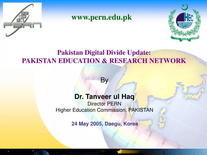 pakistan digital divide update pakistan education research network