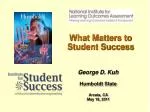 What Matters to Student Success - slide 1