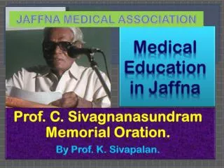 Medical Education in Jaffna
