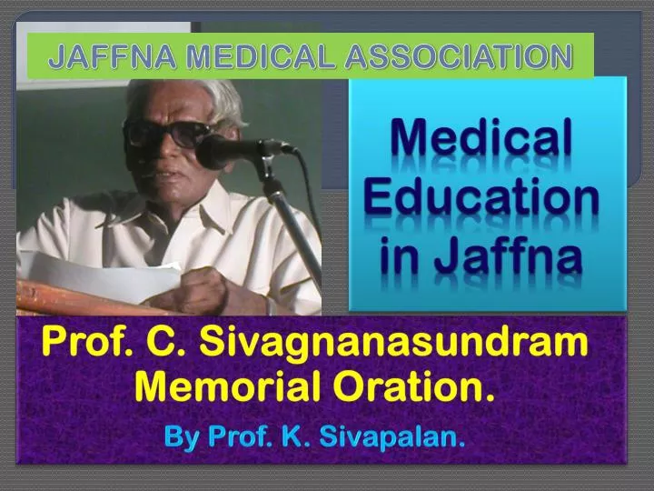 medical education in jaffna