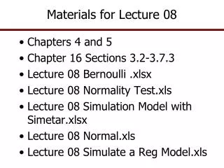 Materials for Lecture 08