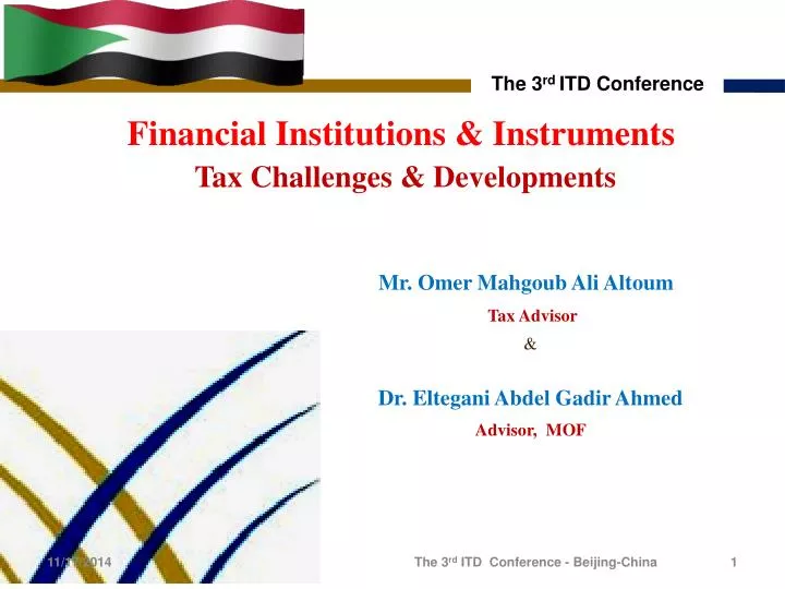 financial i nstitutions instruments tax challenges developments