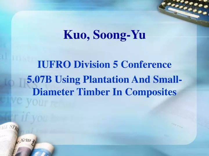 kuo soong yu