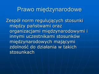 prawo mi dzynarodowe