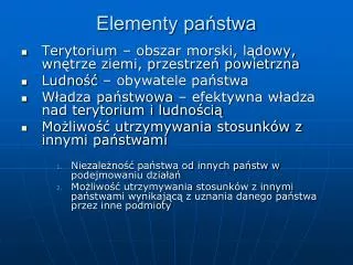 elementy pa stwa