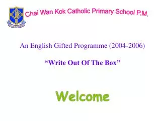 Chai Wan Kok Catholic Primary School P.M.