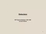 Detectors - slide 1