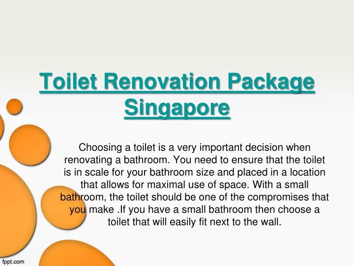 toilet renovation package singapore