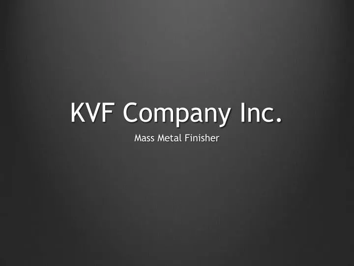kvf company inc