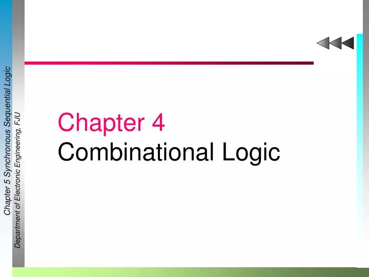 chapter 4 combinational logic