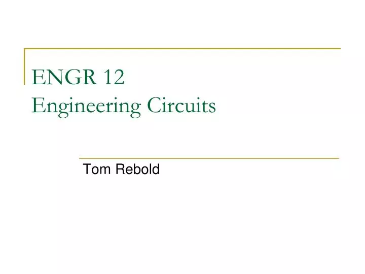 engr 12 engineering circuits
