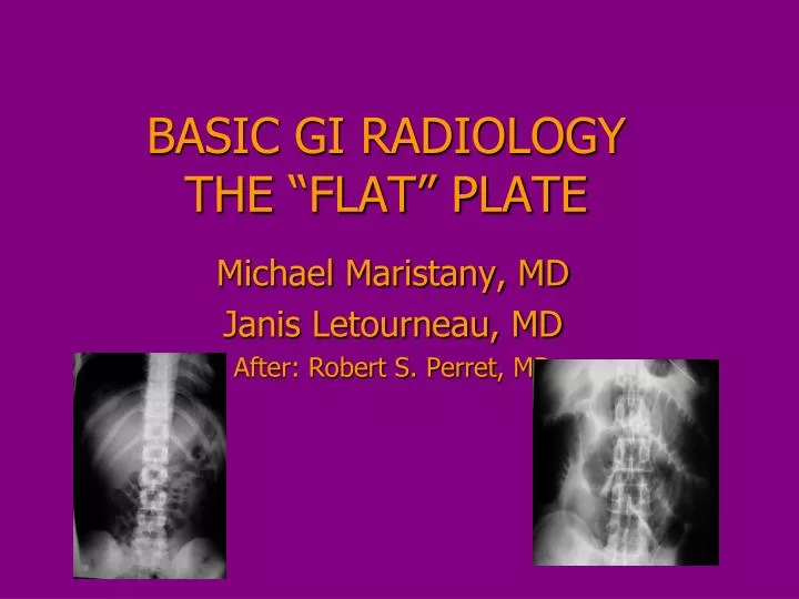basic gi radiology the flat plate