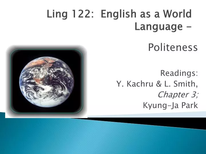 ling 122 english as a world language