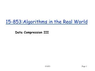 15 853 algorithms in the real world
