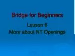 Bridge for Beginners - slide 1