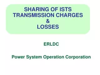 SHARING OF ISTS TRANSMISSION CHARGES &amp; LOSSES