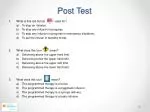 Post Test - slide 1