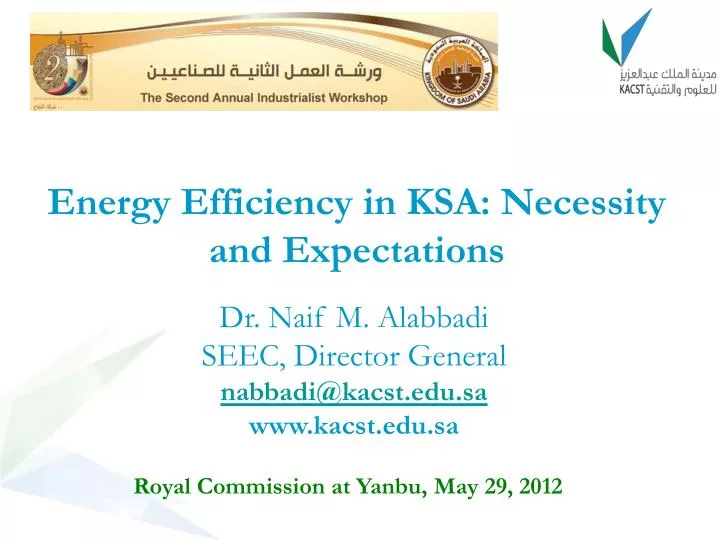 energy efficiency in ksa necessity and expectations
