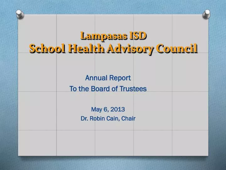 lampasas isd school health advisory council