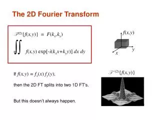 The 2D Fourier Transform