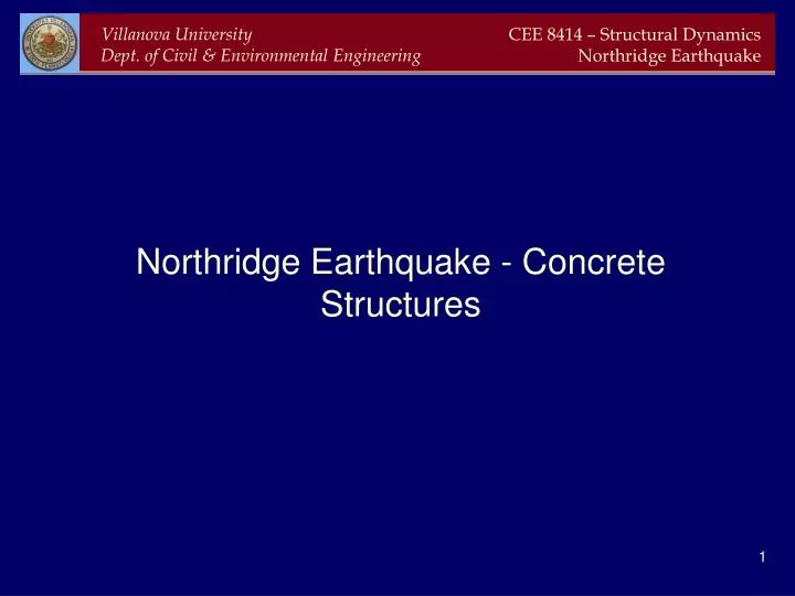 northridge earthquake concrete structures