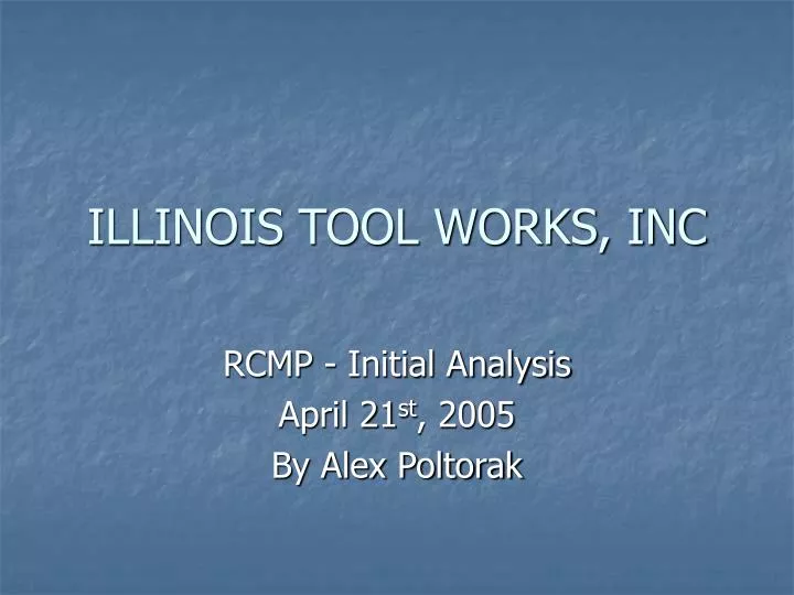 illinois tool works inc