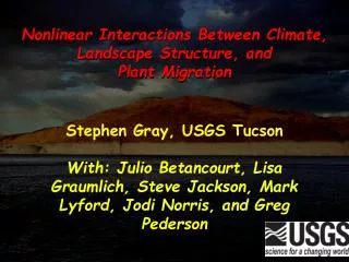 Stephen Gray, USGS Tucson