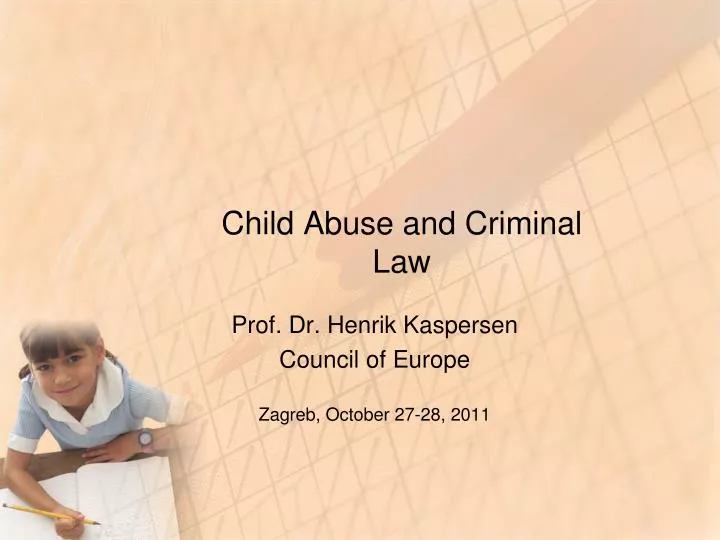 child abuse and criminal law