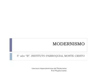 modernismo