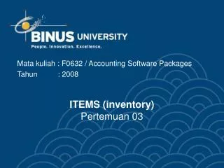 items inventory pertemuan 03