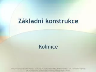z kladn konstrukce