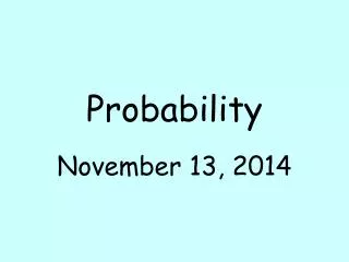 probability