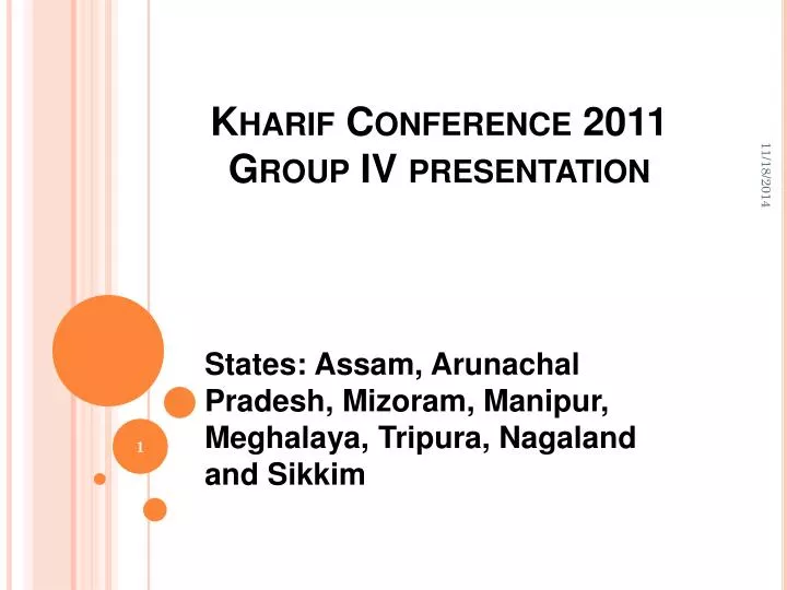 kharif conference 2011 group iv presentation