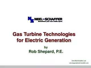 Gas Turbine Technologies for Electric Generation