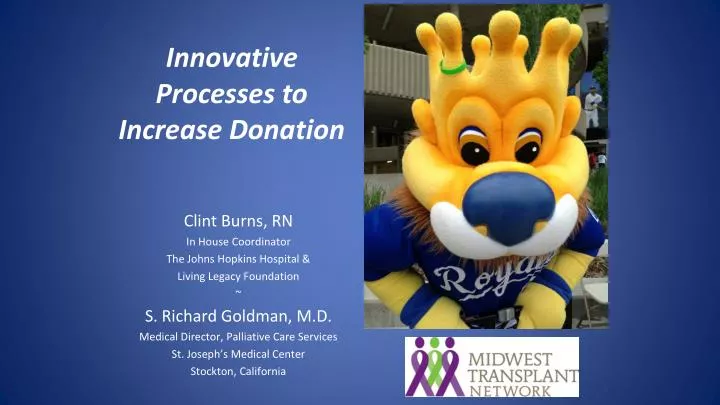 innovative processes to increase donation