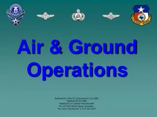 Air &amp; Ground Operations