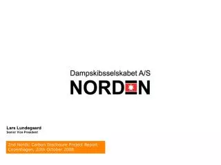 2nd Nordic Carbon Disclosure Project Report Copenhagen, 20th October 2008