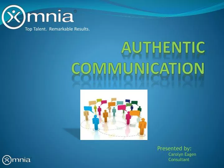 authentic communication