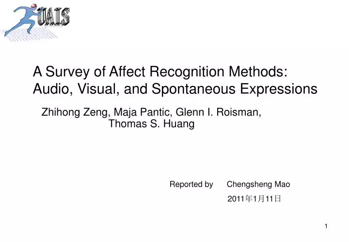 a survey of affect recognition methods audio visual and spontaneous expressions