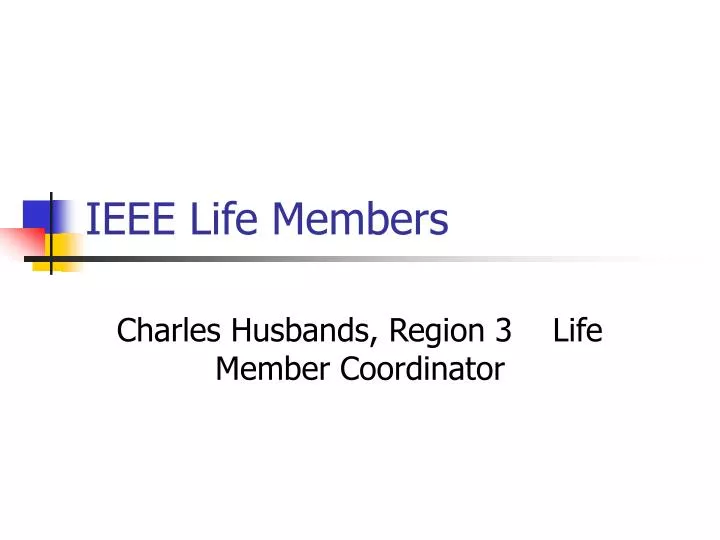 ieee life members